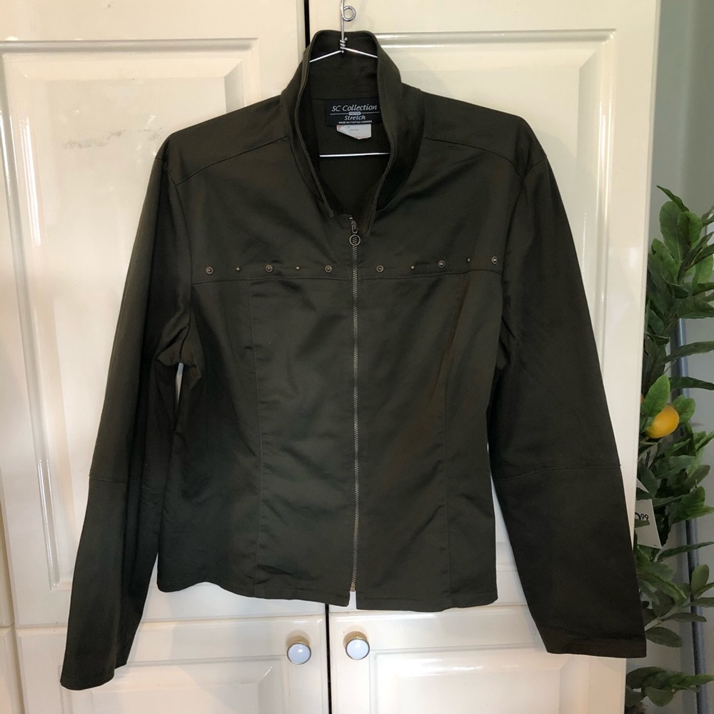 SC Collection Stretch Green Jacket -Size 16 Petite